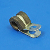 ZPRPC9: Rubber lined steel 'P' clip for 9mm diameter tube from £0.91 each