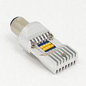BA15DLED-H30: Classic White premium 12 & 24V LED Headlamp - SBC BA15D base from £22.39 each