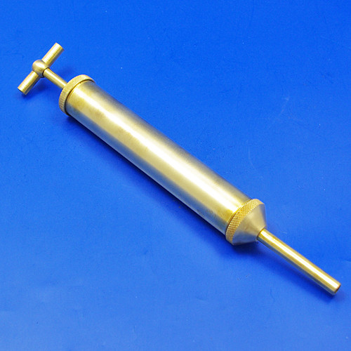 Brass oil syringe