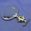 Oval rear view mirror - Long side mounted, stamped Desmo