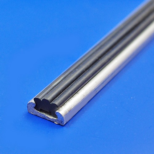 287 16mm aluminium strip with rubber insert Tread Strip and Rubber
