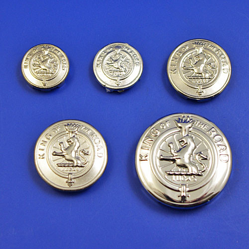 Lamp style badge medallion
