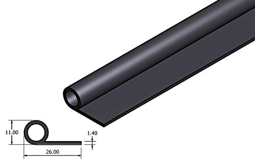 Rubber extrusion - Hollow tube with tail