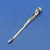 Wiper arm - Post-war pattern, chrome, to suit 3/16" or 1/4" diameter drive shafts with slot end fitting
