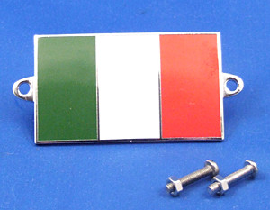Enamel nationality flag badge / plaque Italy