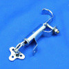 Bonnet catch with bonnet plate and stud - Morris, MG, Wolseley