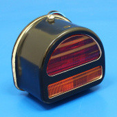 CA1149B: Rear 'D' lamp (equivalent to the Lucas ST51 lamp with split lens) with INDICATOR conversion - Black finish from £115.52 each