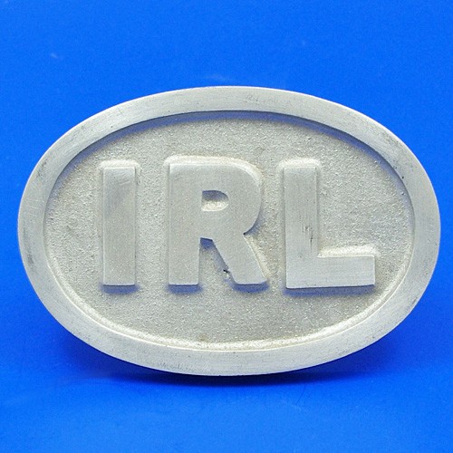 900IRL Cast Ireland plate IRL Badges Classic Car Parts Complete