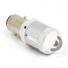 Warm White premium 6, 12 & 24V LED Headlamp with LENS - BOSCH BA20D base