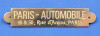 Paris- Automobile supplier plate
