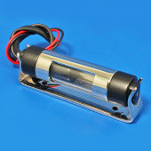 593N-B: Cylindrical dash lamp - Nickel finish with black powder coated end caps from £85.27 each