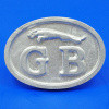 Cast GB plate with Jaguar
