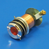 842A-12V: Ignition/indicator warning lamp equivalent to Lucas WL3 - Chrome Bezel - amber 12 volt from £32.23 each