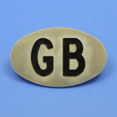 705: GB plaque - Engraved aluminium 102mm x 63mm from £20.77 each