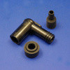 Right angled suppressed spark plug cap