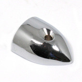 970.22: Tread end cap - Cast brass, chrome finish - 22mm wide end cover from £6.85 each