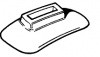 Bumper iron cover - Base 106mm x 63mm, handed PAIR
