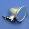 Rear view bullet mirror - Wing mounted, 4" diameter, alloy
