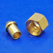 441: Solder type nut and nipple - 1/8