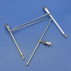 Tandem wiper assembly - Centre drive, pre-war pattern, chrome or nickel finish