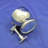 Raydyot type pillar mounted spot lamp with rear view mirror