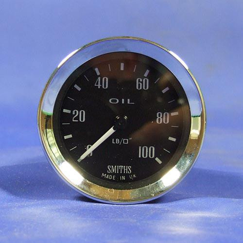 Smiths Oil Pressure Gauge - 52mm, 0-100psi