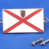591JE: Enamel nationality flag badge / plaque Jersey from £11.16 each