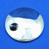 round head only - convex glass