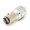 White premium 6, 12 & 24V LED Headlamp with LENS - BOSCH BA20D base