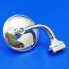 Clip on circular mirror 3 inch