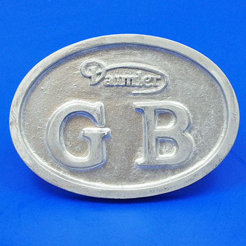 Cast GB plate with Daimler