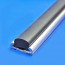 Aluminium strip with rounded filler rubber