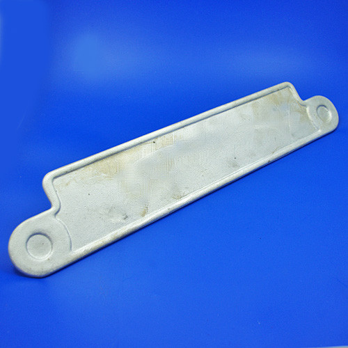 cast aluminium number plate backplate oblong with lamp bracket
