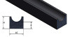 Sponge extrusion - Hollow gutter