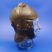 753-M: Leather motoring helmet - Vintage pattern - medium from £67.24 each