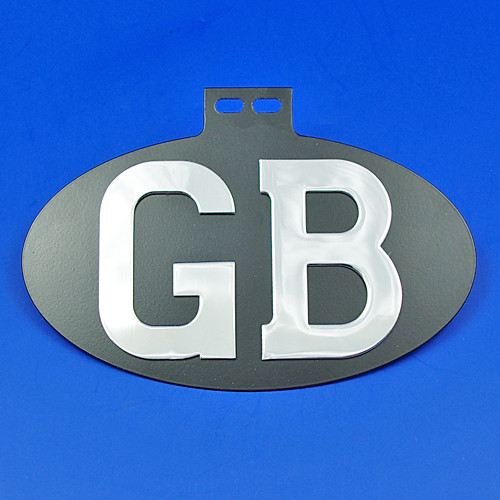 GB oval plaque (top mount)