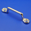Footman loop staple - Chrome