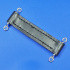 black 150mm long with chrome staples