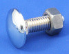 Chrome wing bolt - Shallow, 3/8" BSW