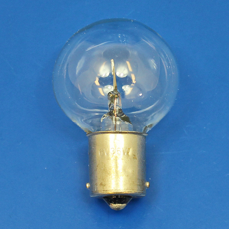6 volt single contact BA15s 36 watt auto bulb