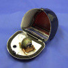 Black 'D' Lamp, full red glass lens - Equivalent to the Lucas ST51 type