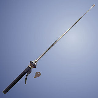 Wing mounted radio aerial - Stainless, retracting
