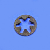 454A: Badge fixing spire clip - for 4.9mm diameter badge pin/post from £2.62 per packet of 10 pieces