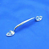 Bonnet handle - 6 screw fixing, heart shaped tabs