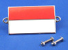 Enamel nationality flag badge / plaque Monaco