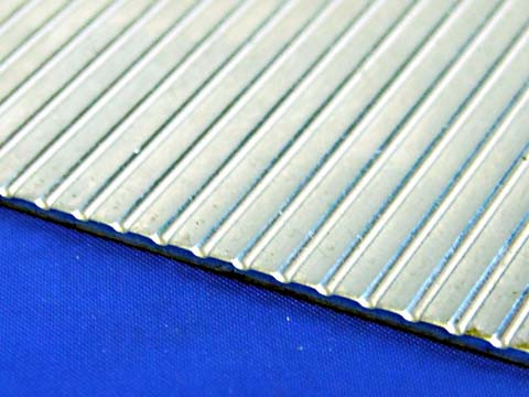 aluminium sheet - ribbed pattern