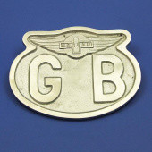 900MOR: Cast oval GB plate with Morgan wings from £37.37 each