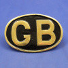 Oval GB plaque