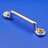 Footman loop staple - Chrome