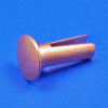 Bifurcated copper split rivet